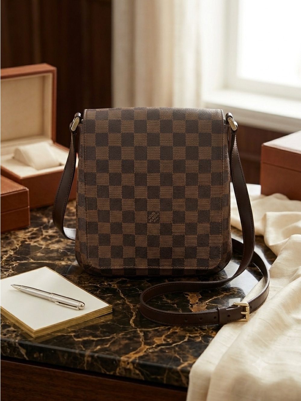Louis Vuitton Damier Ebene Musette Salsa crossbody bag